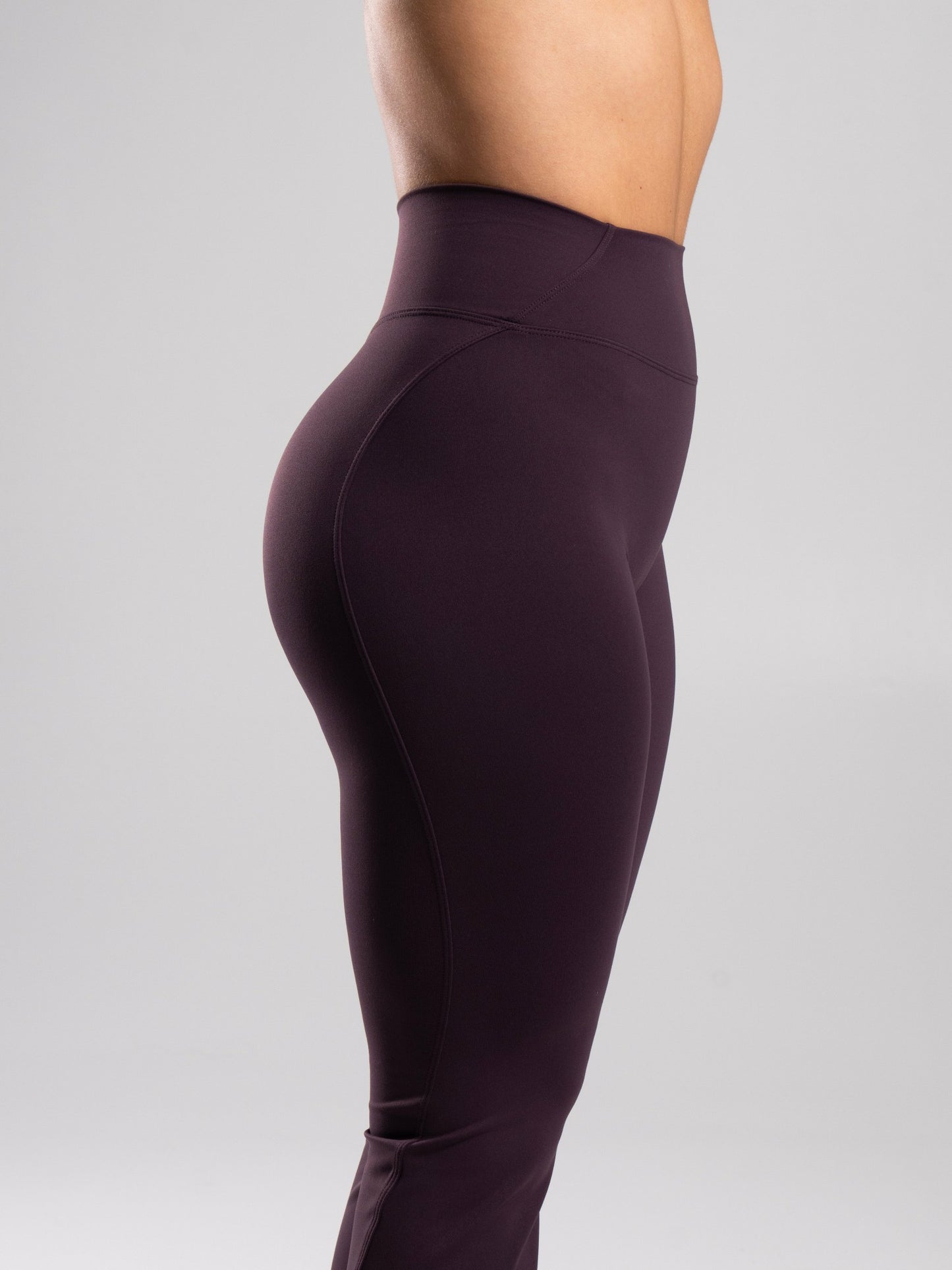 Aura Ultra-High Rise Flared Pant - Black Garnet | Alphalete