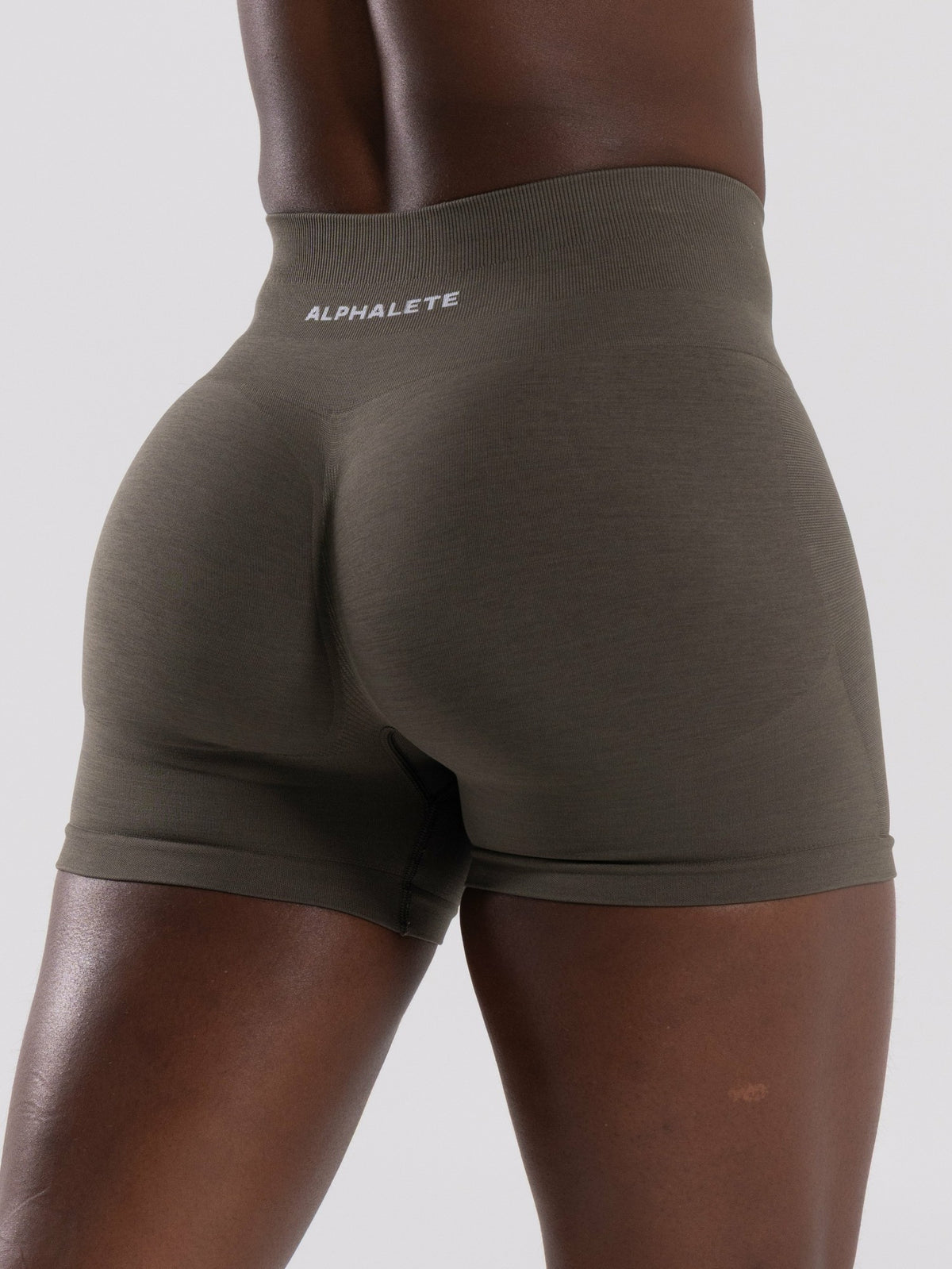 Pump Mid Rise Short - Khaki - Workout Clothes For Women | Alphalete