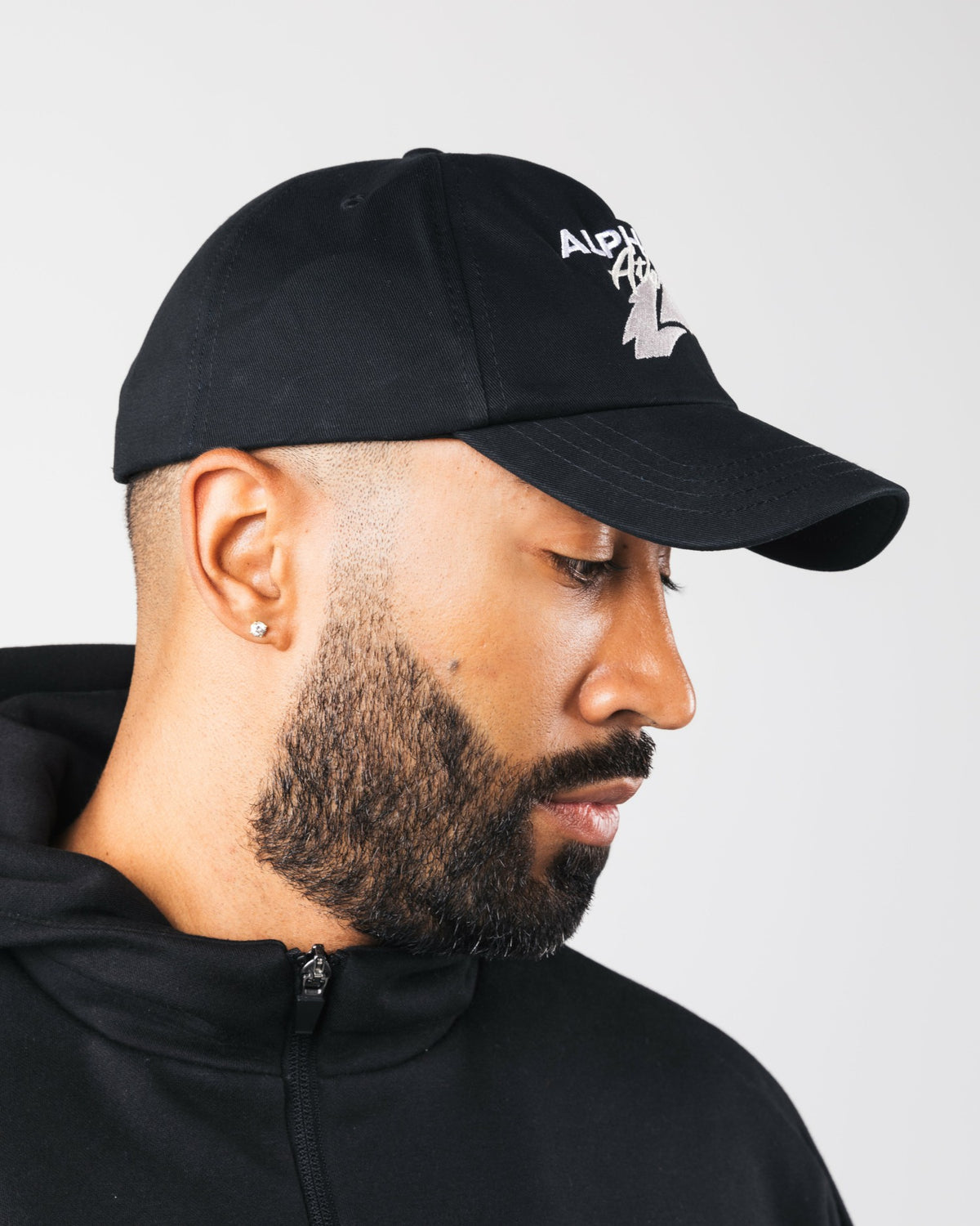 Racing Alphalete Snapback - Black - Workout Clothes | Alphalete