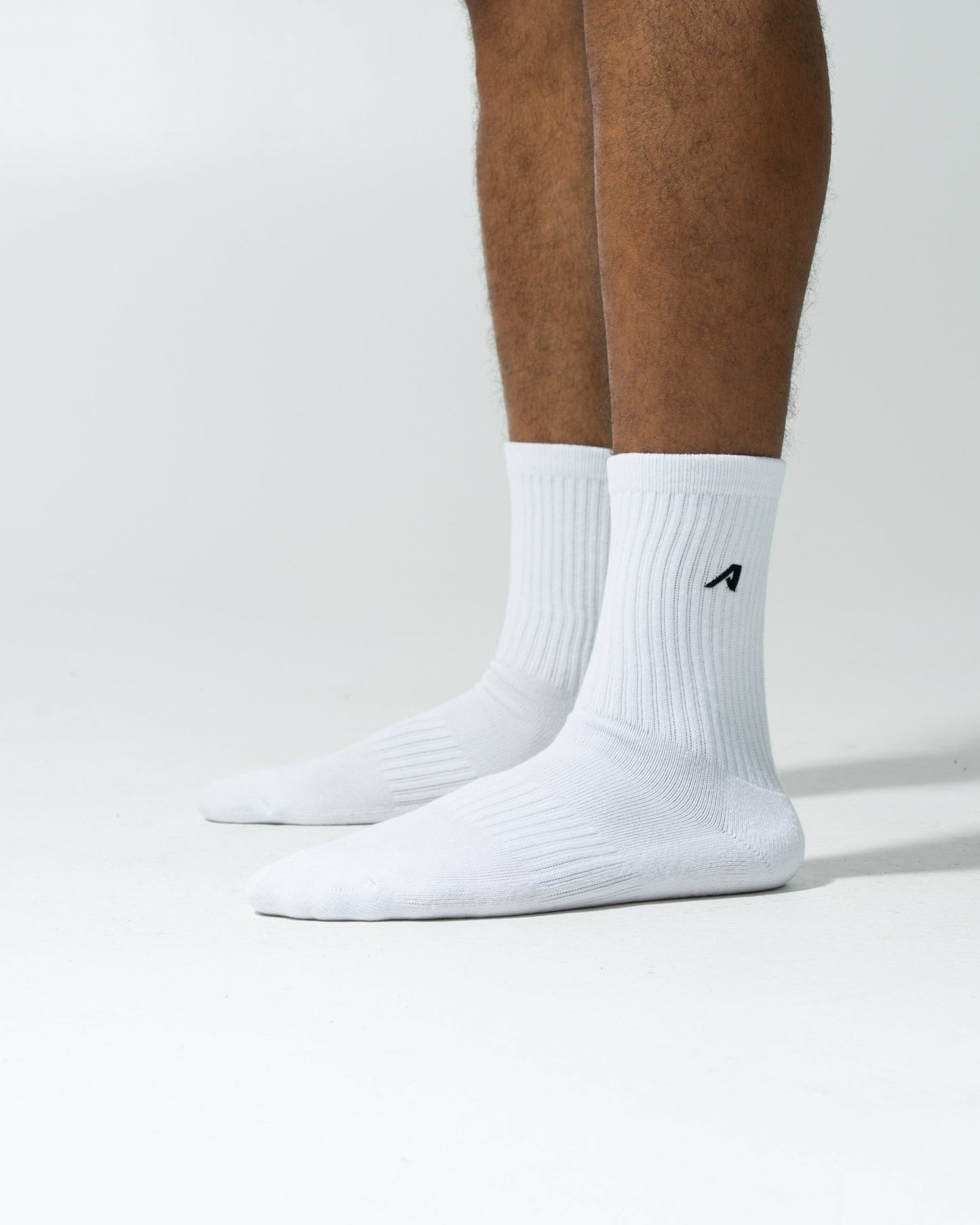 Elite "A" Sock 3pk - White - Workout Clothes For Women | Alphalete