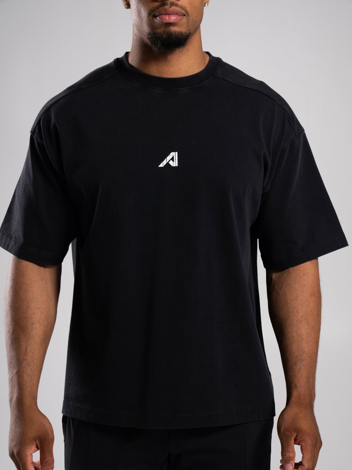 Stone Wash Alpha Tee - Black - Mens Workout Tee | Alphalete