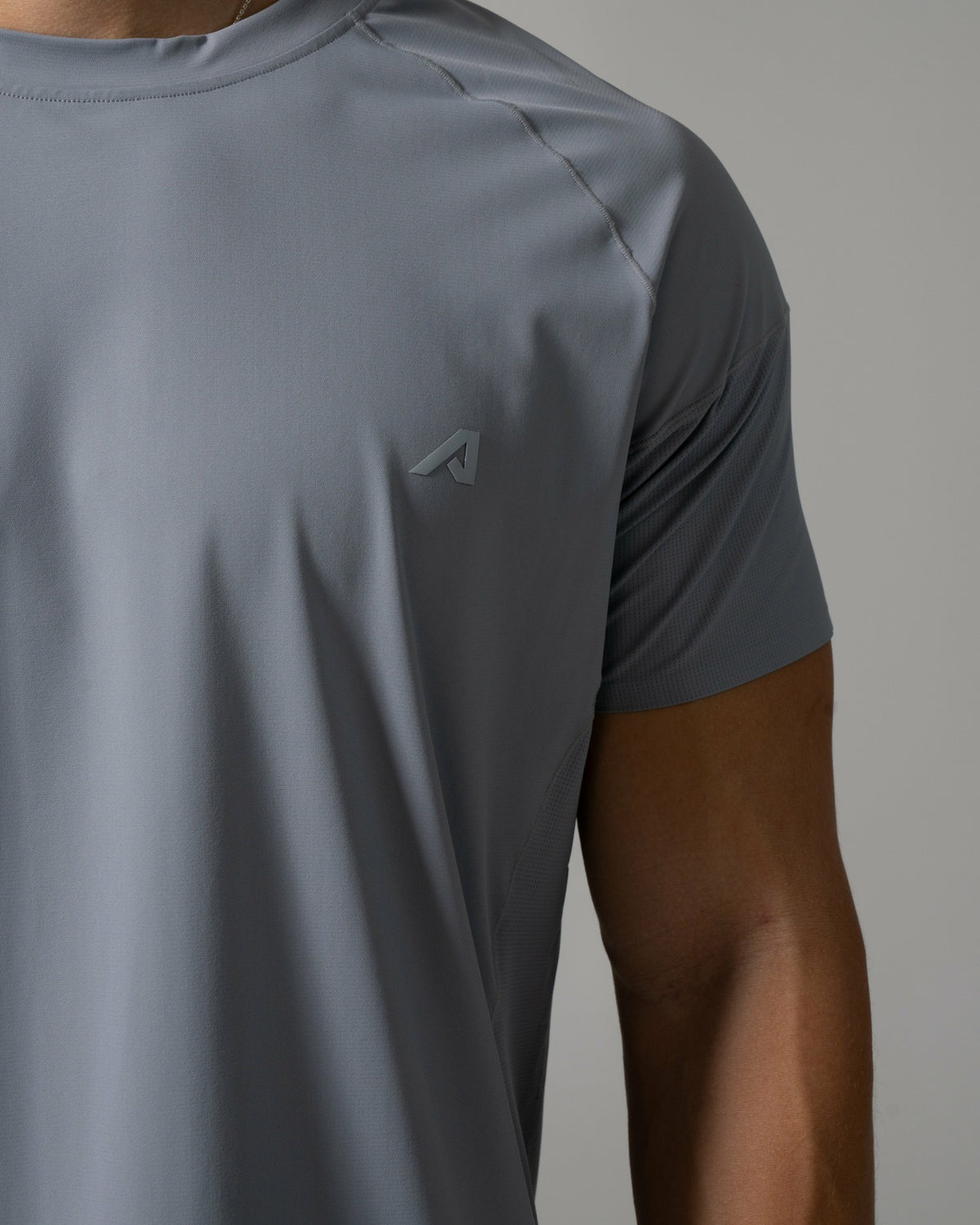 Fusion Tee - Stone - Mens Workout Tee | Alphalete