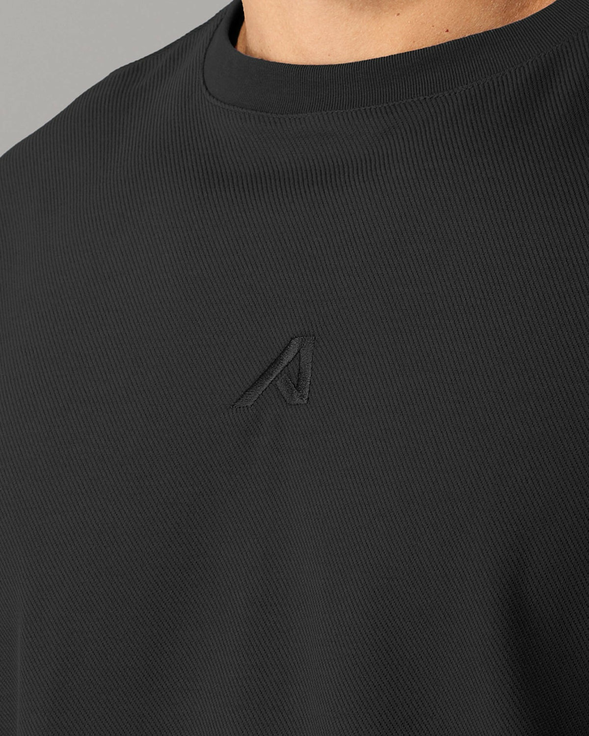 Reverse Terry Crew - Black - Workout Clothes | Alphalete