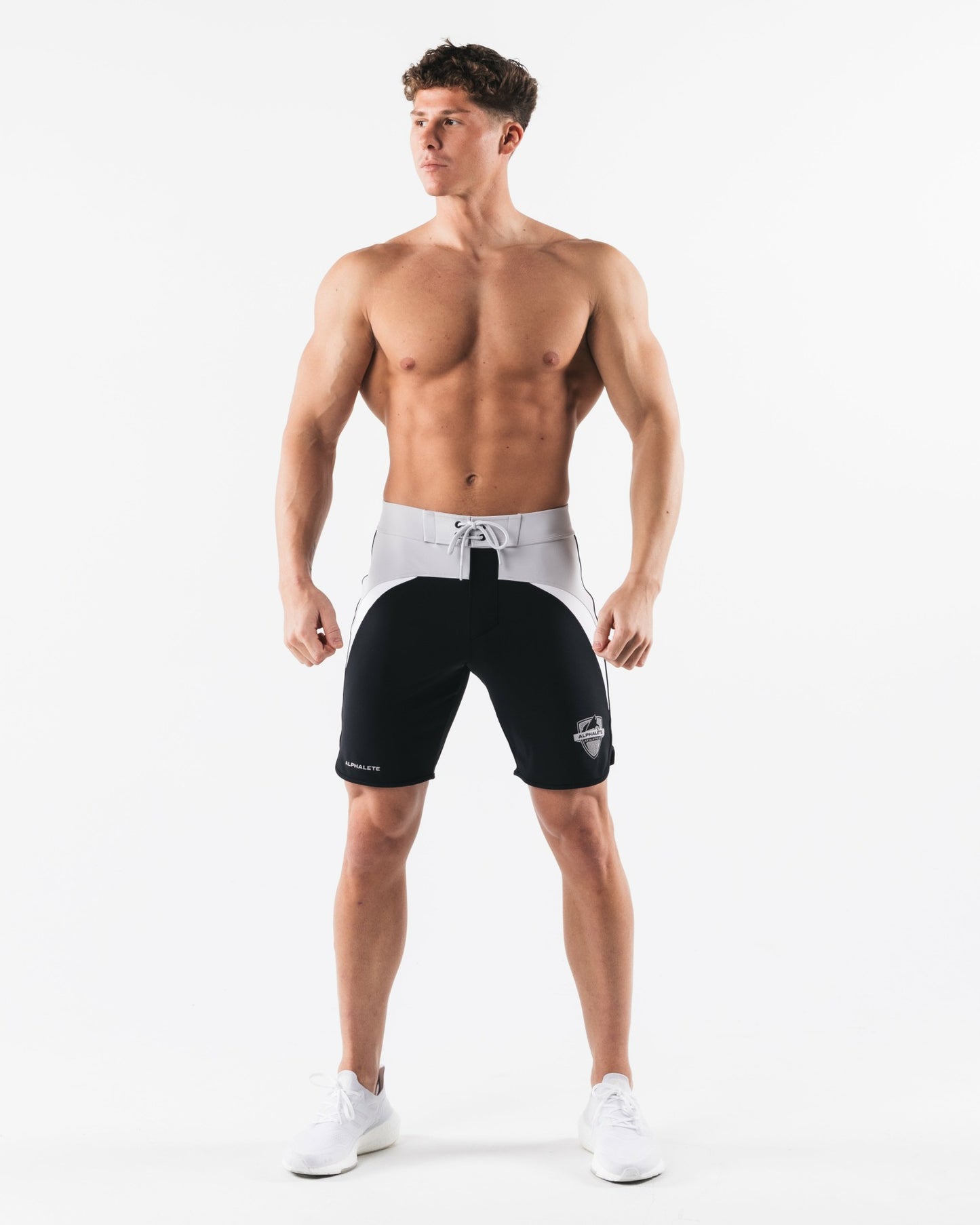 Crescent Boardshort - Black Coin - Men's Athletic Shorts | Alphalete