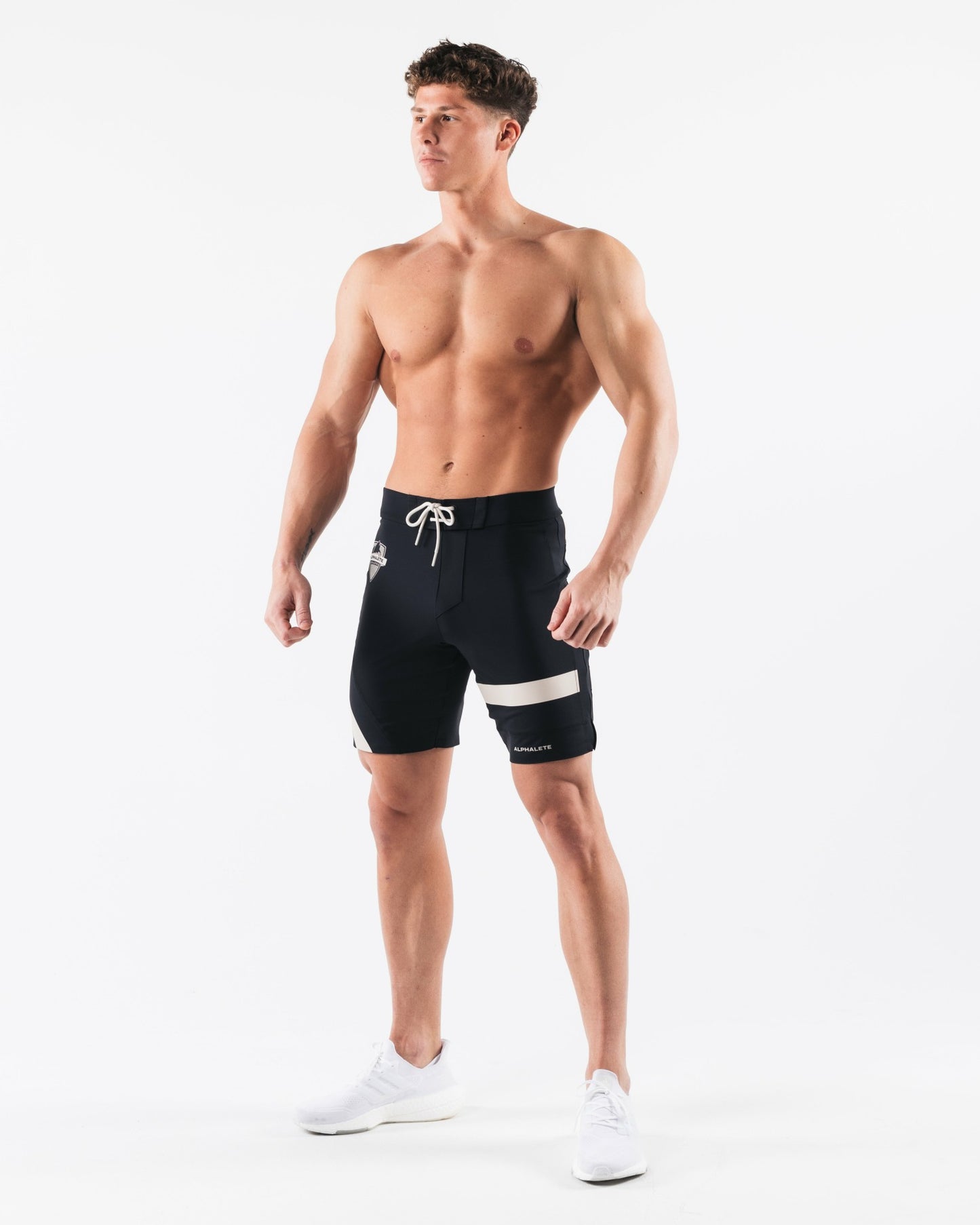 Aztec Boardshort - Black Linen - Men's Athletic Shorts | Alphalete
