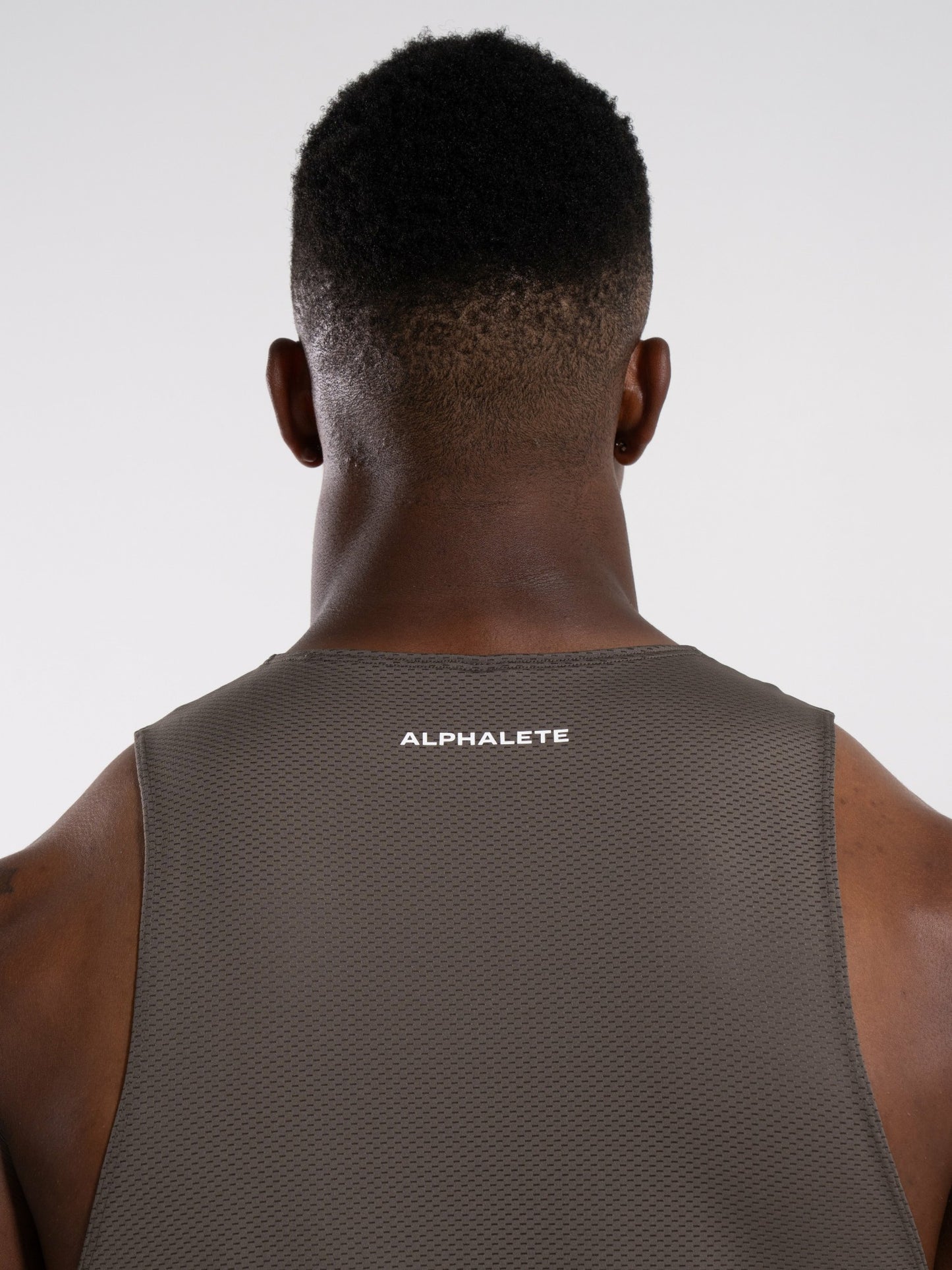 Base Cutoff - Khaki - Mens Workout Tee | Alphalete