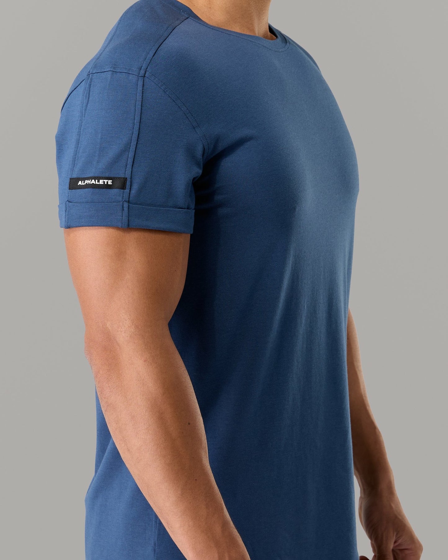 Rolled Muscle Tee - Titan - Mens Workout Tee | Alphalete