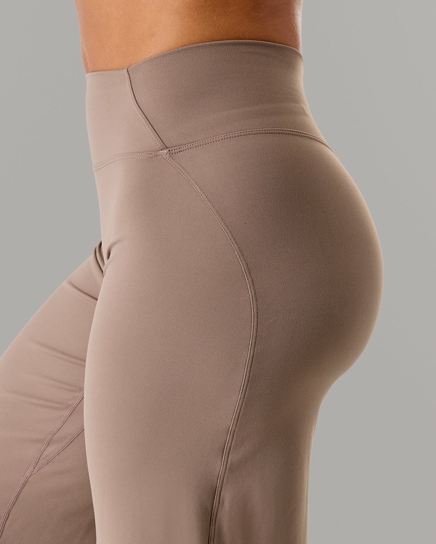 Aura Wide Leg Pant - Mocha - Workout Clothes For Women | Alphalete