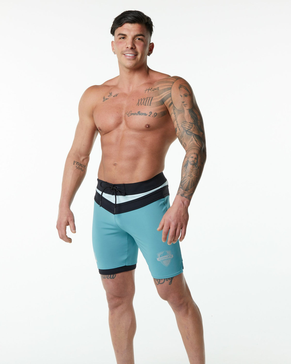 Trident Competition Short - Teal - Men's Athletic Shorts | Alphalete