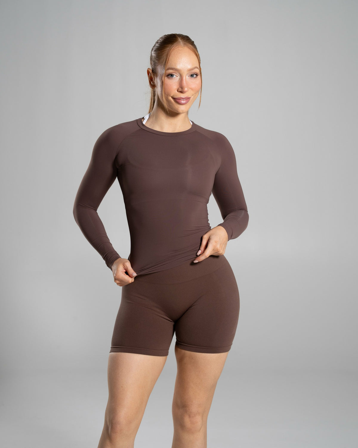 Soft Curve LS - Cedar - Workout Clothes For Women | Alphalete