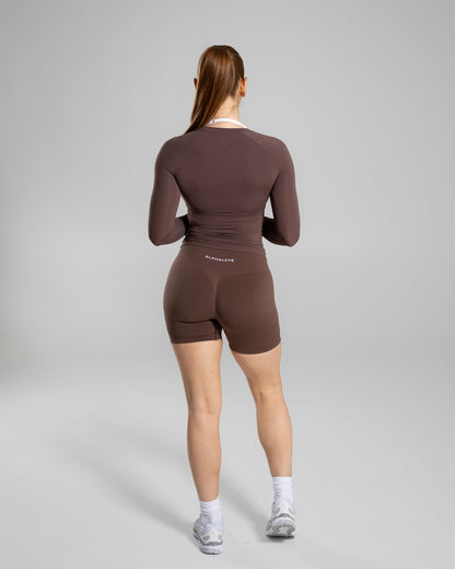 Soft Curve LS - Cedar - Workout Clothes For Women | Alphalete