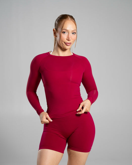 Soft Curve LS - Strawberry Jam - Workout Clothes For Women | Alphalete