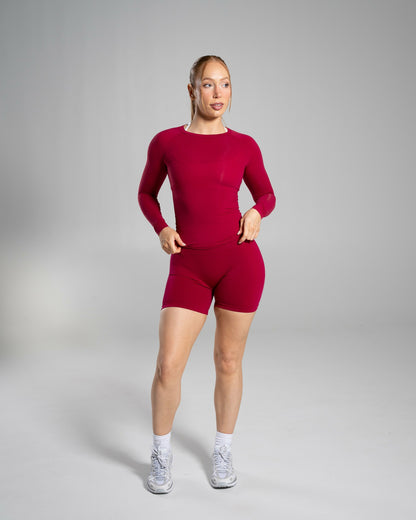 Soft Curve LS - Strawberry Jam - Workout Clothes For Women | Alphalete