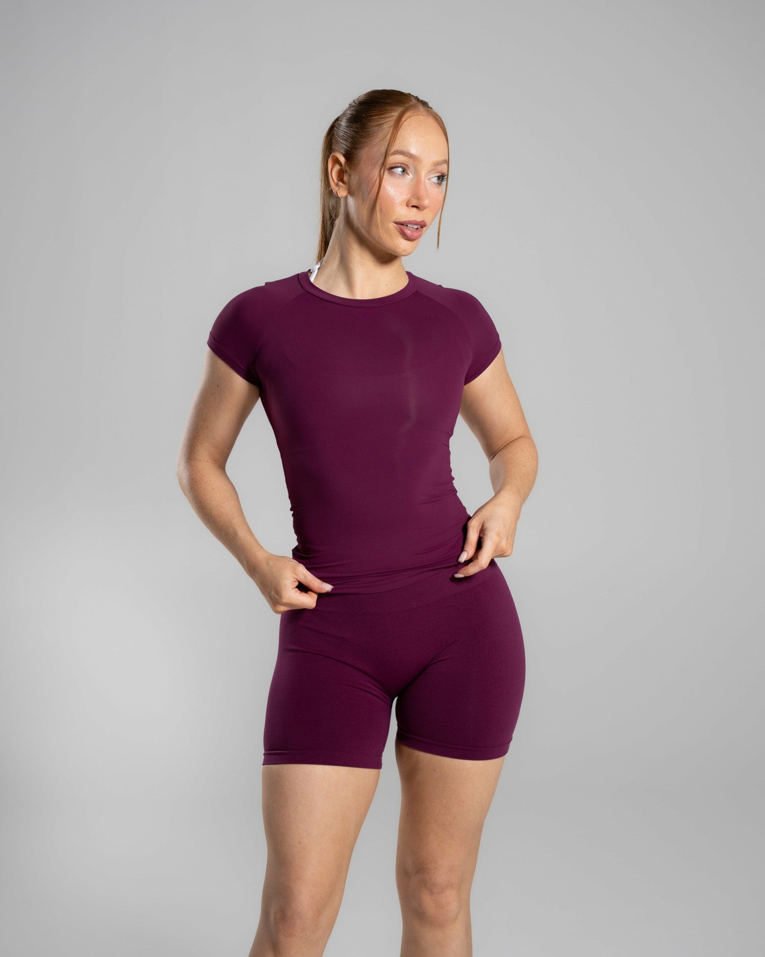 Soft Curve Tee - Mulberry - Workout Clothes For Women | Alphalete