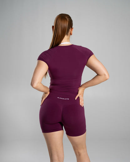 Soft Curve Tee - Mulberry - Workout Clothes For Women | Alphalete