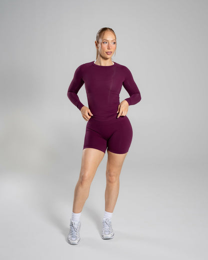 Soft Curve LS - Mulberry - Workout Clothes For Women | Alphalete