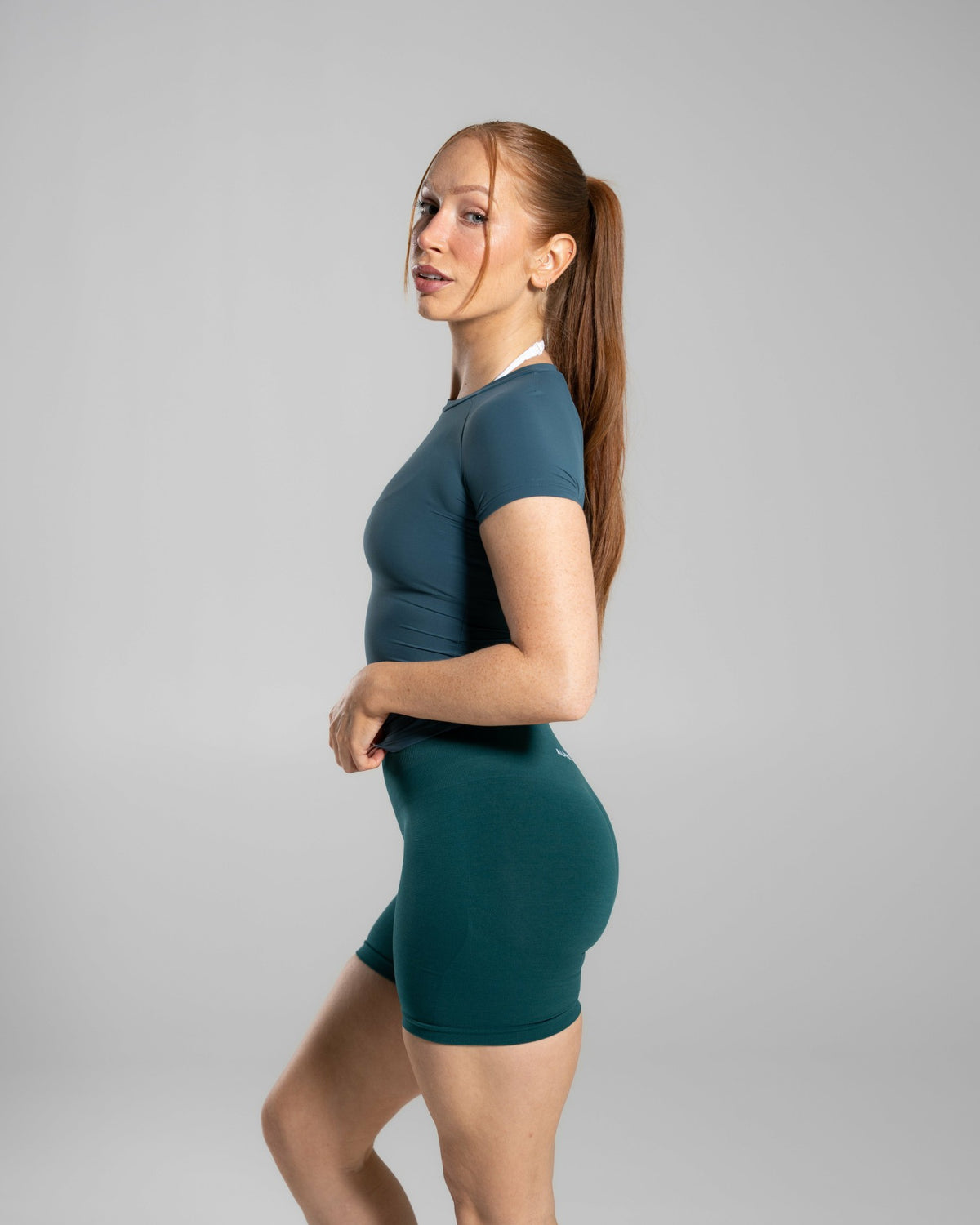 Soft Curve Tee - Dark Teal - Workout Clothes For Women | Alphalete