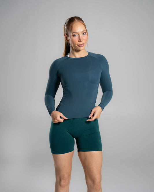 Soft Curve LS - Dark Teal - Workout Clothes For Women | Alphalete
