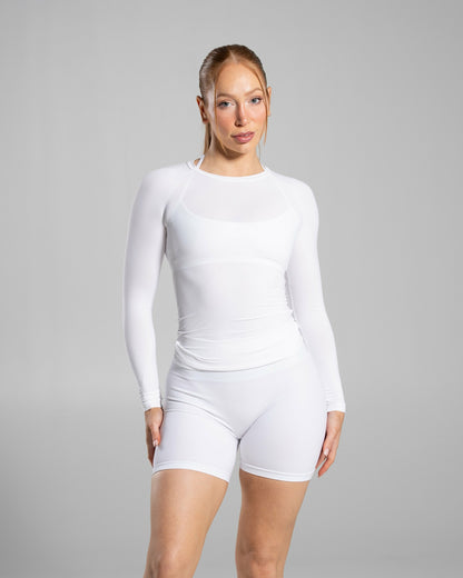 Soft Curve LS - White - Workout Clothes For Women | Alphalete