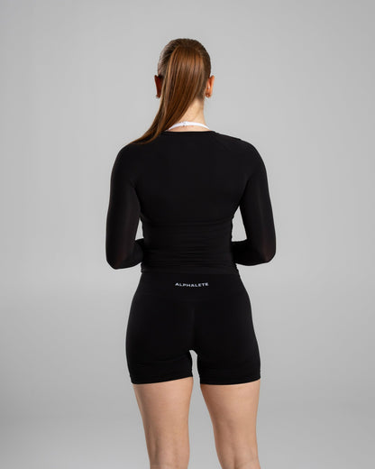 Soft Curve LS - Black - Workout Clothes For Women | Alphalete