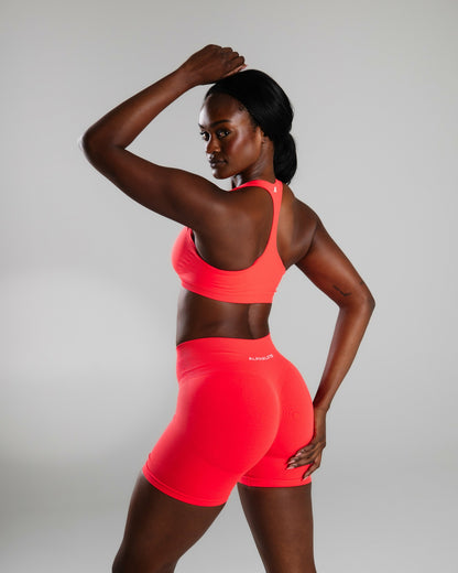 Elevate Bra - Neon Red - Best Sports Bra | Alphalete