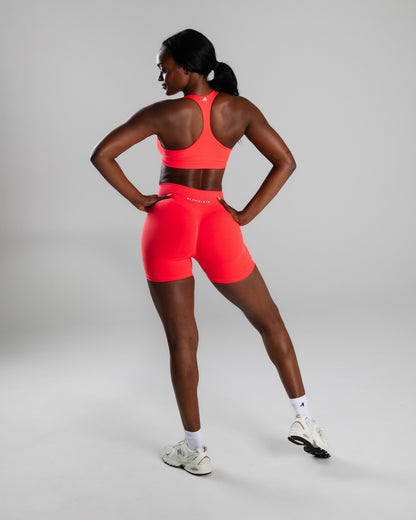 Elevate Bra - Neon Red - Best Sports Bra | Alphalete