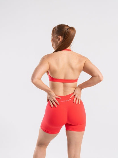 Amplify Minimal Bra - Neon Red - Best Sports Bra | Alphalete