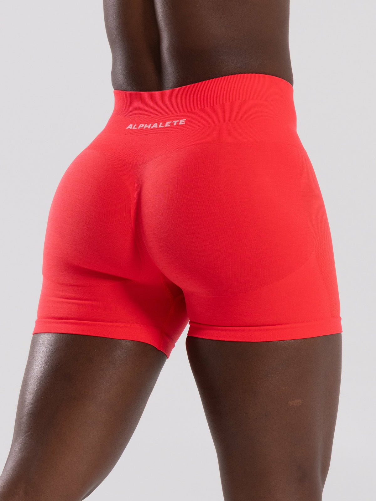 Pump Mid Rise Short - Neon Red - Workout Clothes For Women | Alphalete