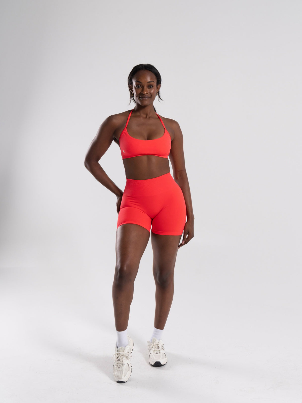 Pump High Rise Short - Neon Red | Alphalete