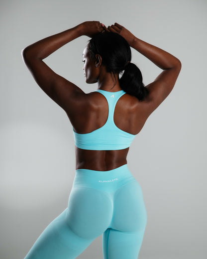 Elevate Bra - Aqua Blue - Best Sports Bra | Alphalete