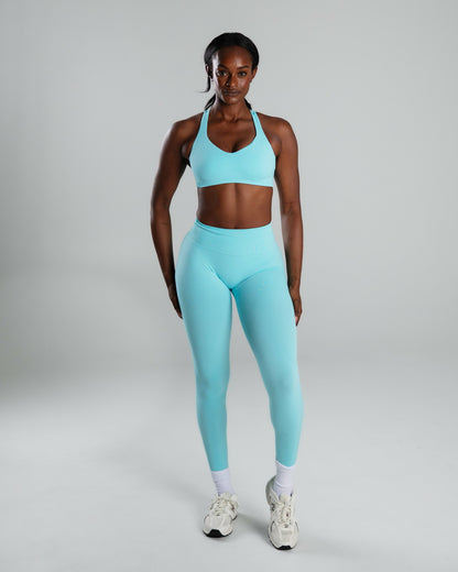 Elevate Bra - Aqua Blue - Best Sports Bra | Alphalete