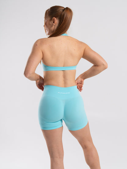 Amplify Minimal Bra - Aqua Blue - Best Sports Bra | Alphalete