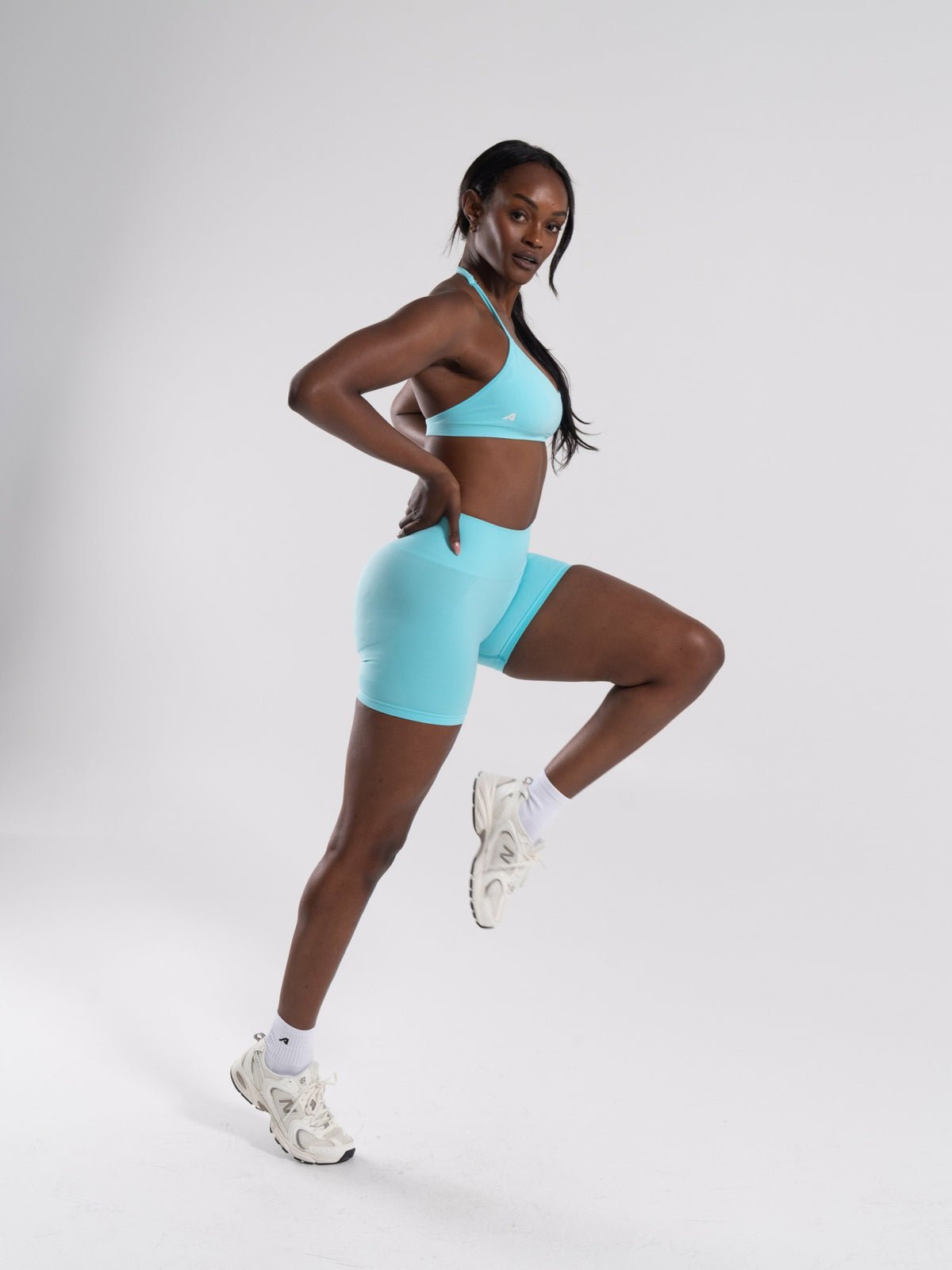 Pump High Rise Short - Aqua Blue | Alphalete