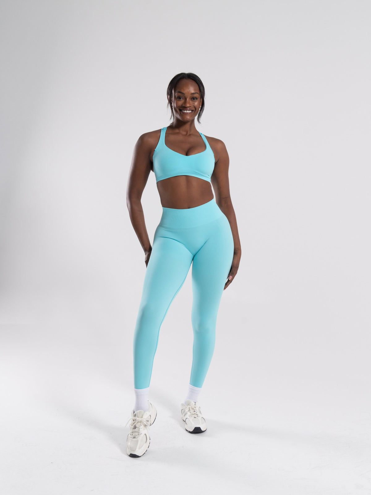 Pump High Rise Legging - Aqua Blue | Alphalete