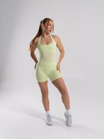 Softcurve Racer Tank Long - Citrus Frost | Alphalete