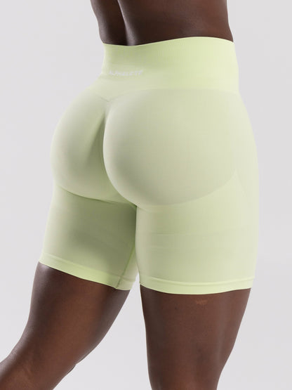 Pump Mid Rise Biker Short - Citrus Frost | Alphalete