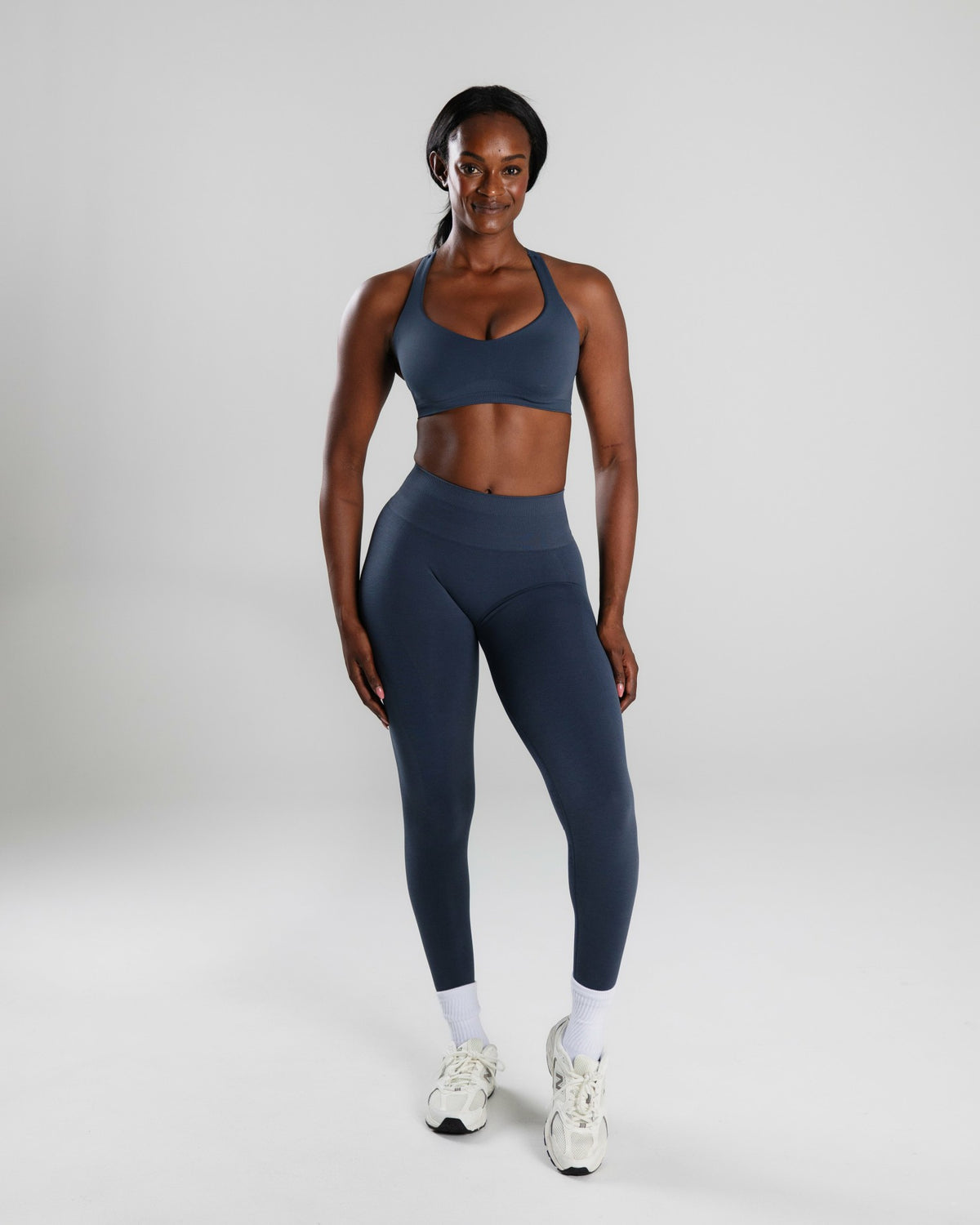 Elevate Bra - Dusty Navy - Best Sports Bra | Alphalete