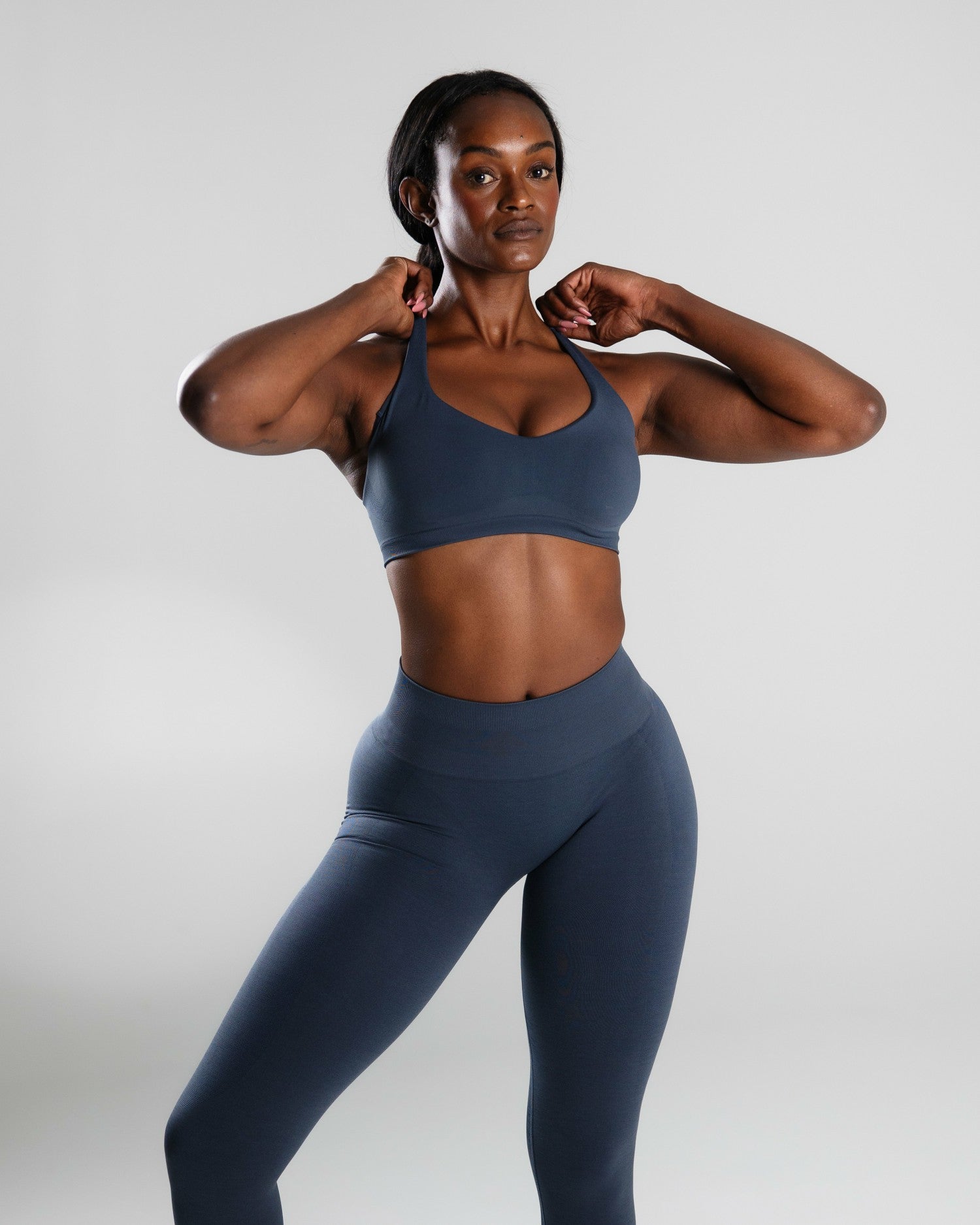 Elevate Bra - Dusty Navy - Best Sports Bra | Alphalete