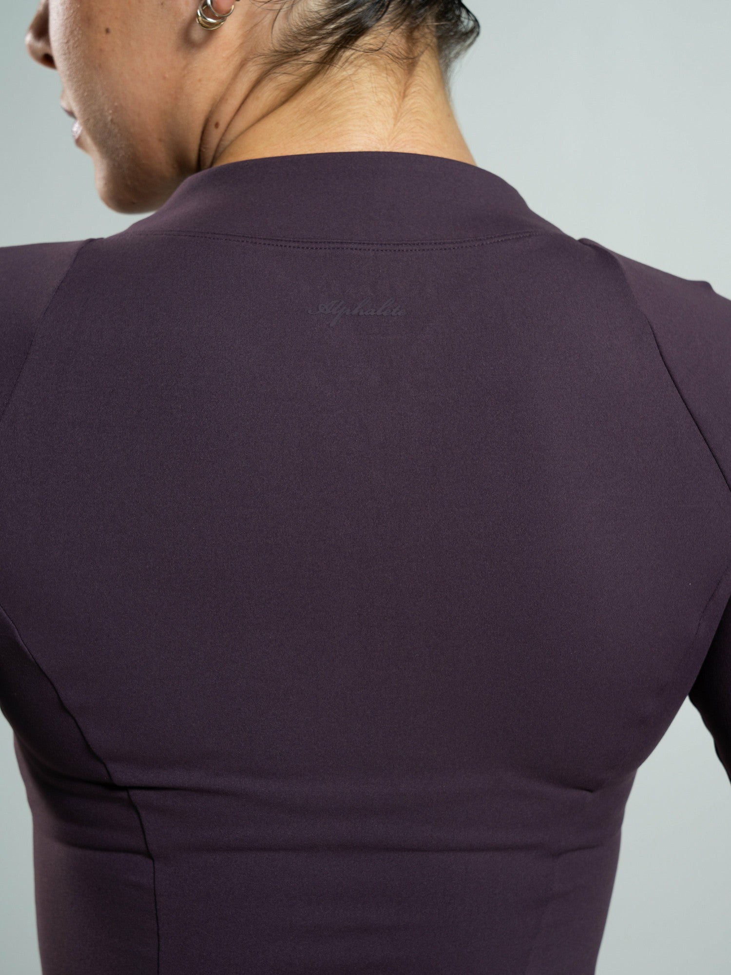 Aura Sculpt Jacket Long - Black Garnet | Alphalete