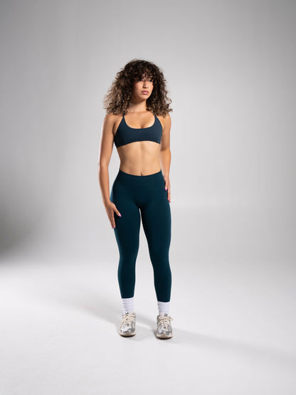 Pump Mid Rise Legging - Deep Sea | Alphalete