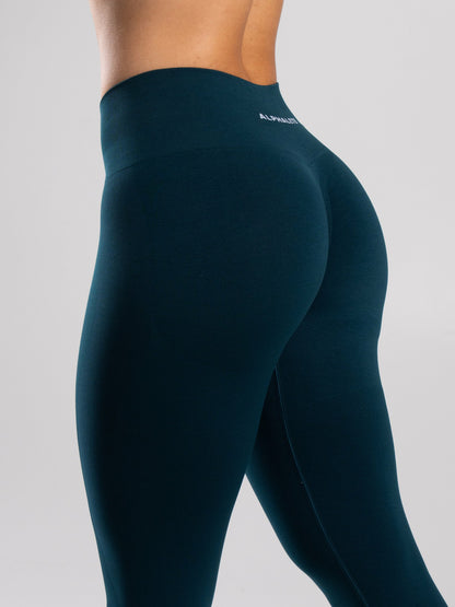 Pump Mid Rise Legging - Deep Sea | Alphalete