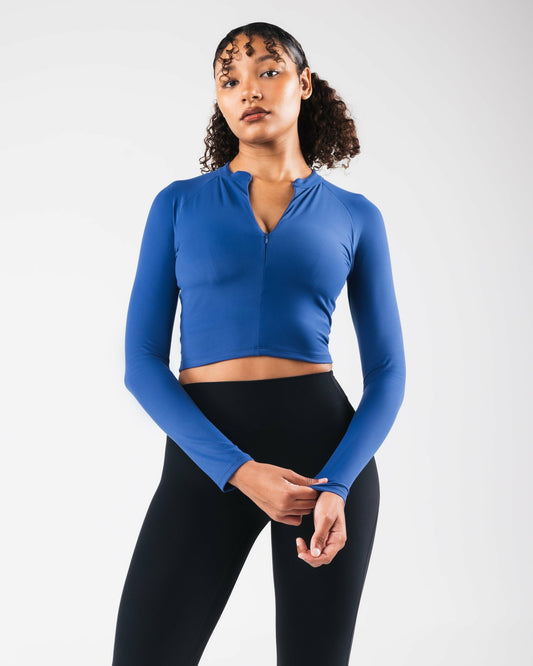KDM LS Zip Bra - Reign - Best Sports Bra | Alphalete