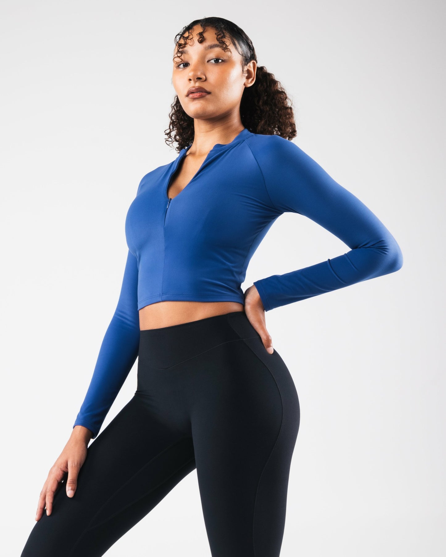 KDM LS Zip Bra - Reign - Best Sports Bra | Alphalete