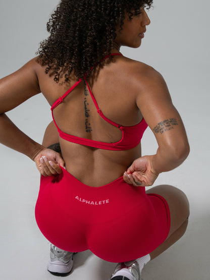 Contour Mid Rise Short - Wild Strawberry | Alphalete