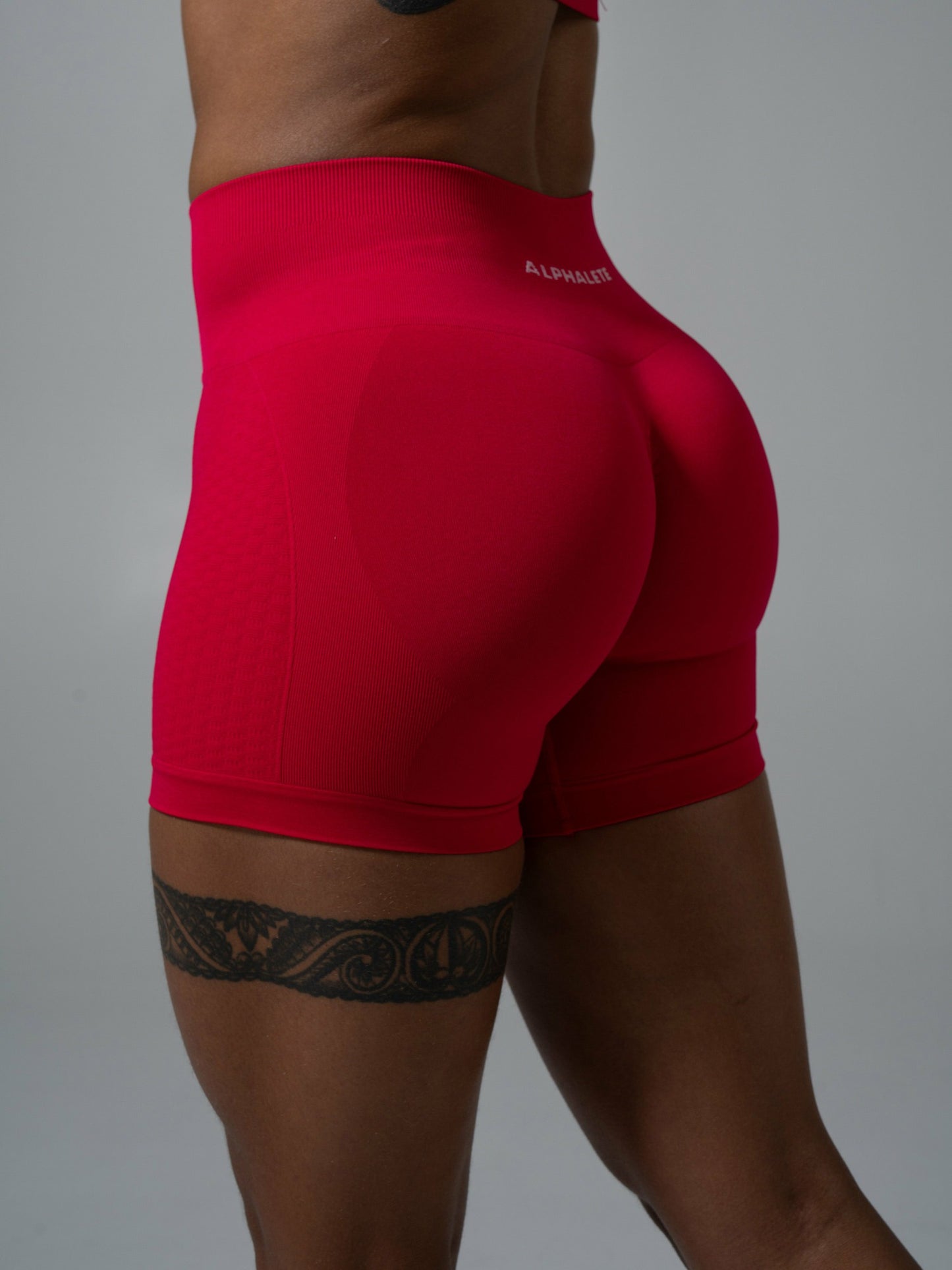 Contour Mid Rise Short - Wild Strawberry | Alphalete