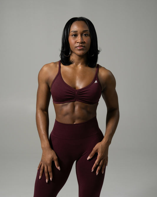 Sandy Bra - Merlot - Best Sports Bra | Alphalete