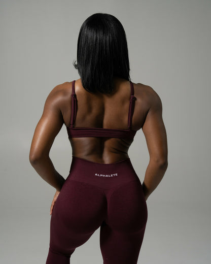 Sandy Bra - Merlot - Best Sports Bra | Alphalete