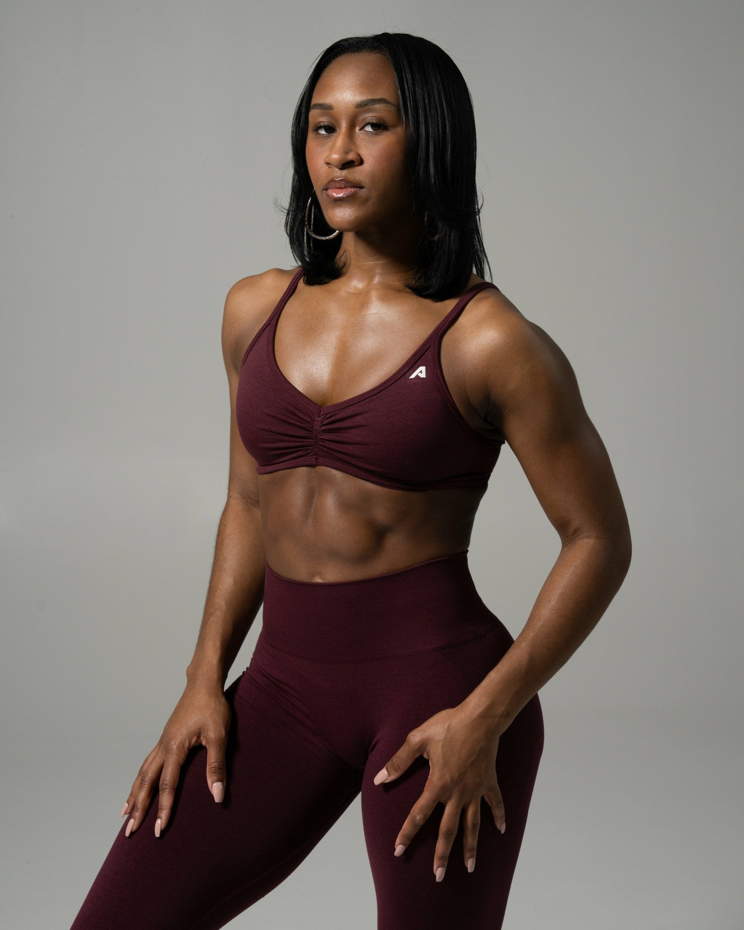 Sandy Bra - Merlot - Best Sports Bra | Alphalete