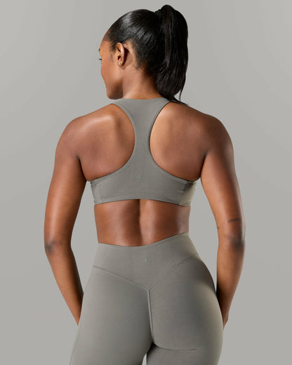 Corinna Bra C/D - Pewter - Best Sports Bra | Alphalete