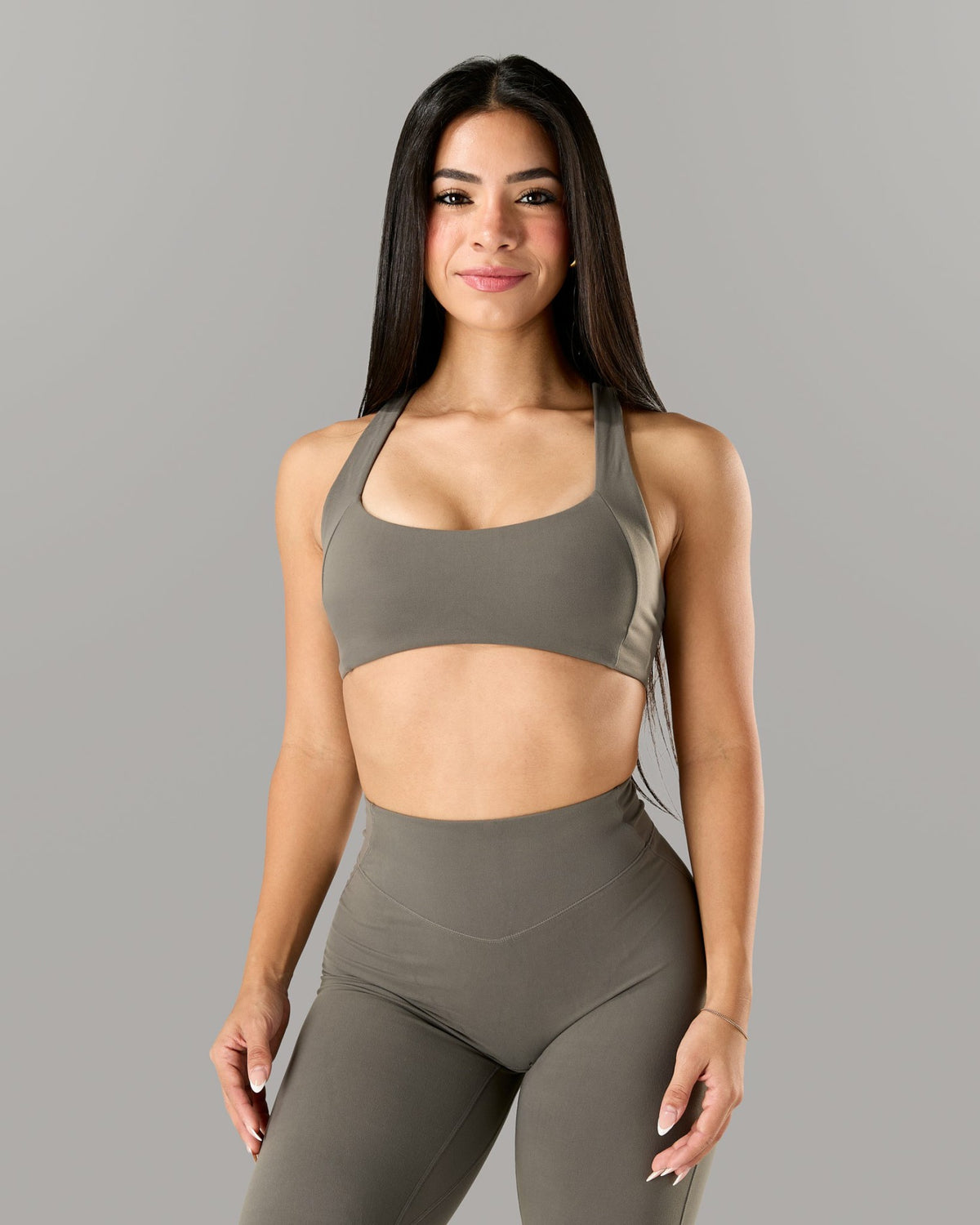 Corinna Bra A/B - Pewter - Best Sports Bra | Alphalete